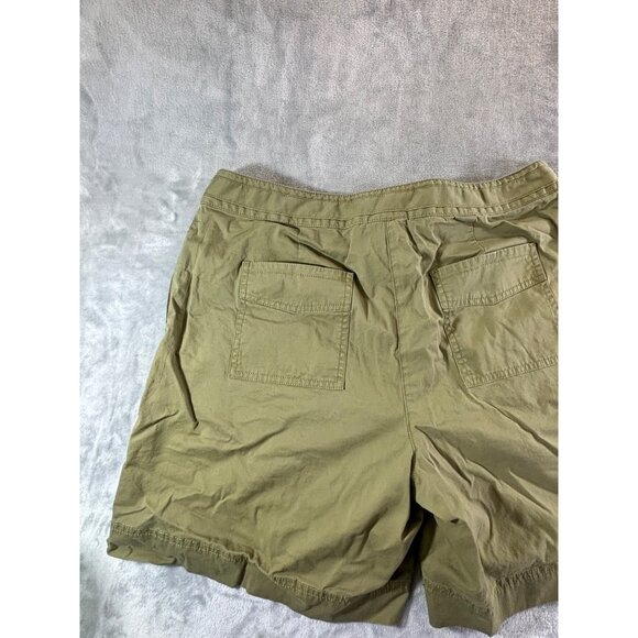 J. Jill Shorts Women's 12 green stretch bottoms w drawstring closure and pockets - Picture 8 of 14